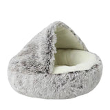 Cozy Cat Cave Bed | Soft Plush Covered Pet Nest for Small Cats & Dogs | Warm & Comfortable Sleeping Mat