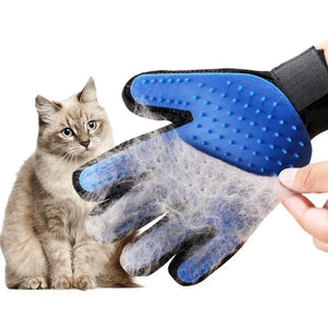 Silicone Pet Grooming Gloves | Hair Removal & Massaging Brush for Dogs & Cats | Gentle Shedding Glove